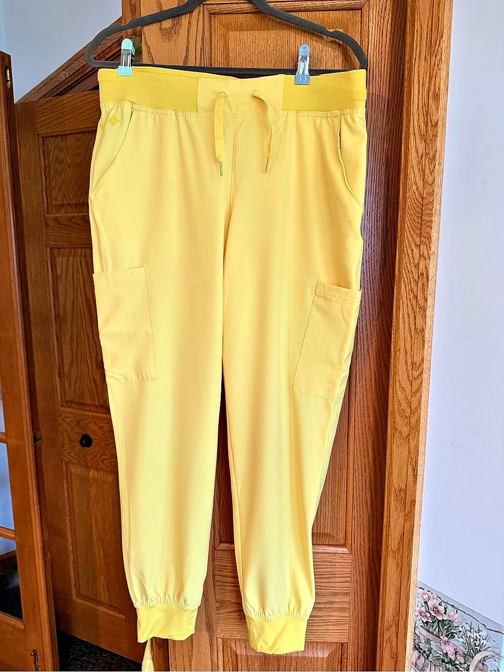 Med couture Yellow Jogger Pants Size Medium new